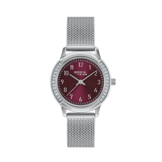 Orologio Breil Eye To Eye in acciaio quadrante bordeaux donna MISURA UNICA