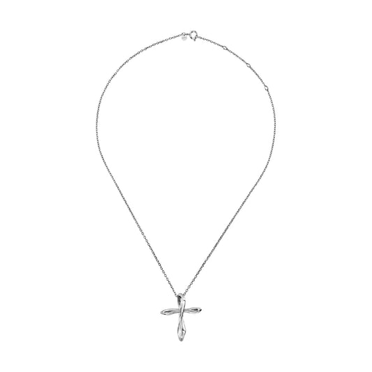 Collana Breil Alchemy da donna in acciaio con croce fluida MISURA UNICA