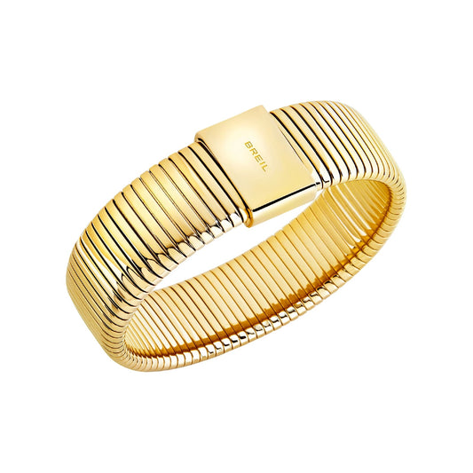 Bracciale tubogas Breil Stylize da donna in acciaio dorato 19 cm