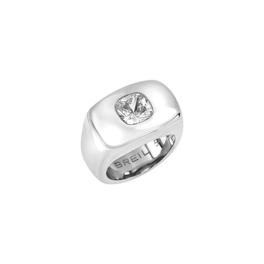 Anello Breil Stylize da donna in acciaio lucido con zircone 14