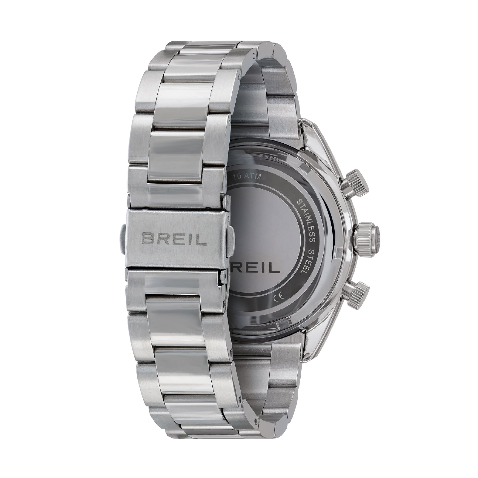 Orologio crono uomo Breil Vanguard in acciaio con quadrante crema e nero 43 mm MISURA UNICA