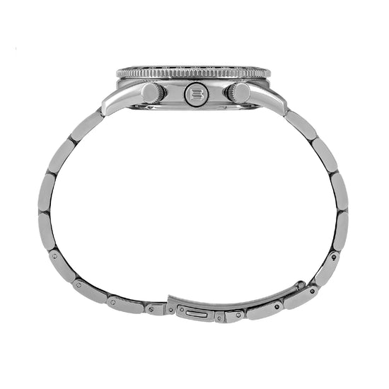 Orologio crono uomo Breil Vanguard in acciaio con quadrante crema e nero 43 mm MISURA UNICA