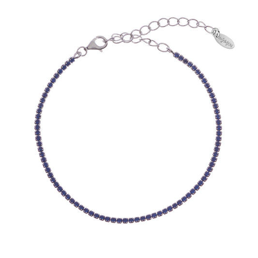 Bracciale donna Amen Tennis argento zirconi blu BT1BBL17-1