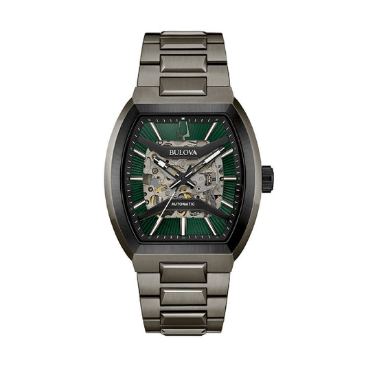 Orologio Bulova Maquina in acciaio grigio quadrante scheletrato MISURA UNICA