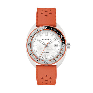 Orologio solo tempo uomo Bulova Snorkel in arancione e bianco MISURA UNICA