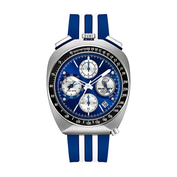 Orologio cronografo Bulova Shelby Racer da uomo colore blu MISURA UNICA
