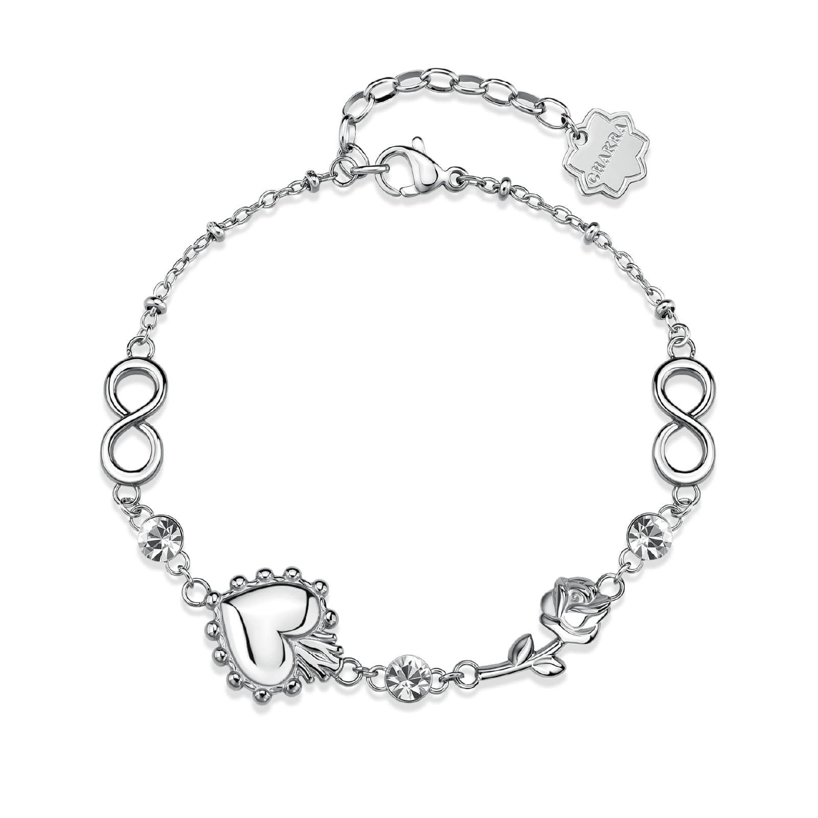 Bracciale catena donna Brosway in acciaio con elementi 19 cm