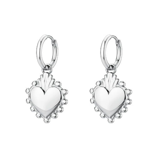 Orecchini pendenti da donna Brosway in acciaio cuore MISURA UNICA