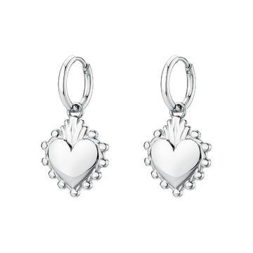 Orecchini pendenti da donna Brosway in acciaio cuore MISURA UNICA