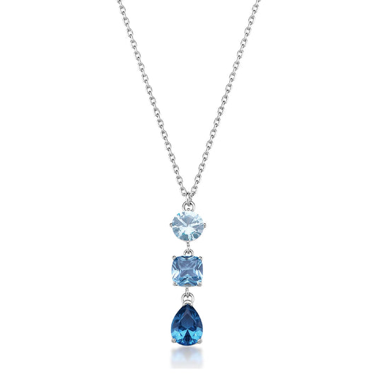Collana girocollo Brosway in acciaio con zirconi azzurro MISURA UNICA