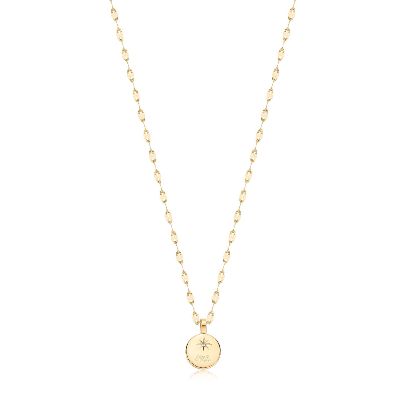 Collana lunga Brosway Essential in acciaio oro e pendente love MISURA UNICA