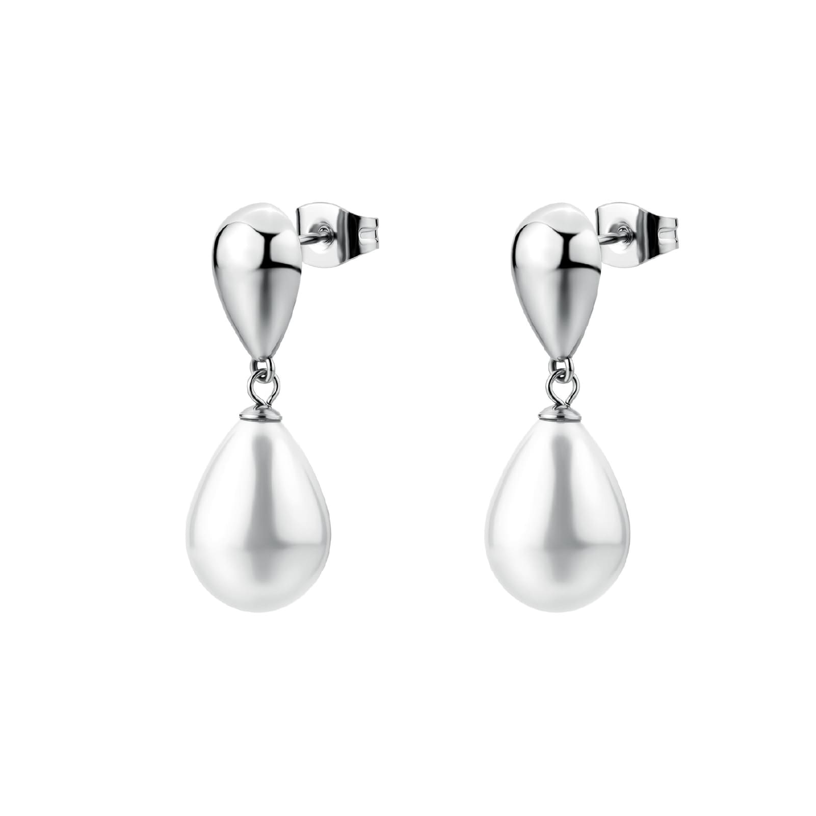 Orecchini donna Brosway in acciaio con elementi e perle MISURA UNICA