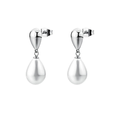 Orecchini donna Brosway in acciaio con elementi e perle MISURA UNICA