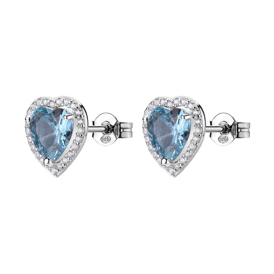 Orecchini Brosway Fancy in argento con zirconi a cuore MISURA UNICA
