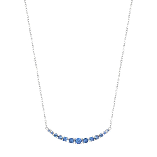 Collana girocollo Brosway Fancy argento con zirconi blu MISURA UNICA