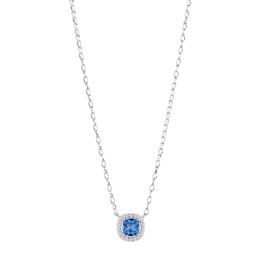 Collana Brosway Fancy in argento con zirconi blu bianchi MISURA UNICA