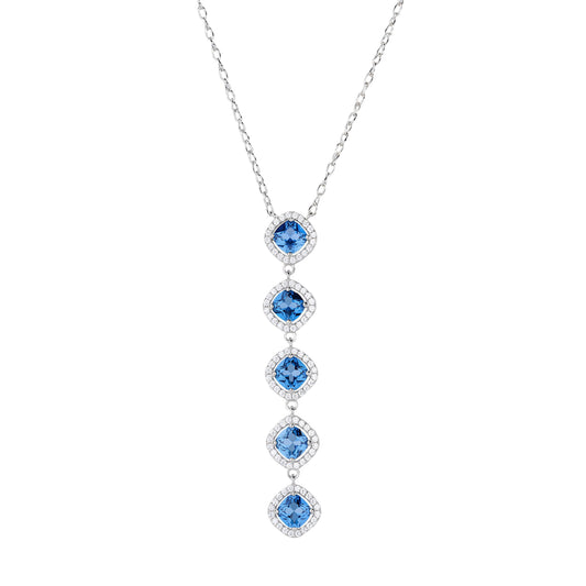 Collana Brosway Fancy in argento con zirconi pendenti MISURA UNICA