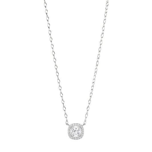 Collana Brosway Fancy in argento con ciondolo di zirconi MISURA UNICA