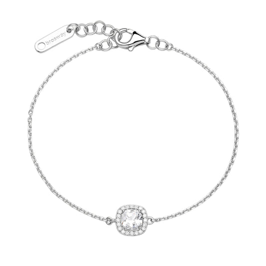 Bracciale Brosway Fancy argento elemento zirconi bianchi 18 cm