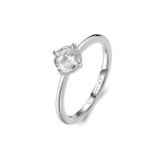 Anello solitario Brosway Fancy in argento con zircone bianco BW.FIW77B