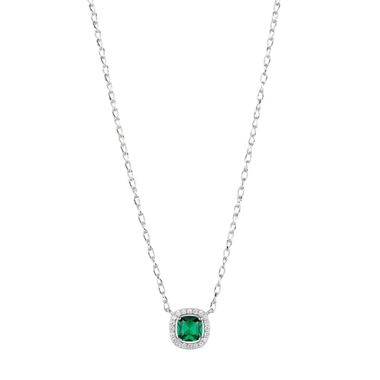 Collana Brosway Fancy in argento con zircone verde MISURA UNICA