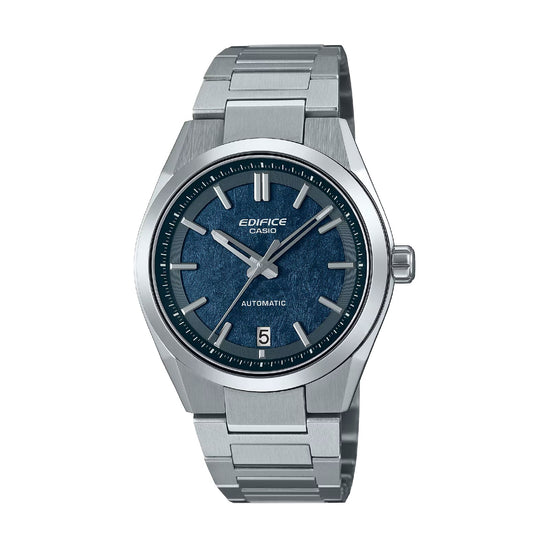 Orologio automatico Casio in acciaio con quadrante blu MISURA UNICA