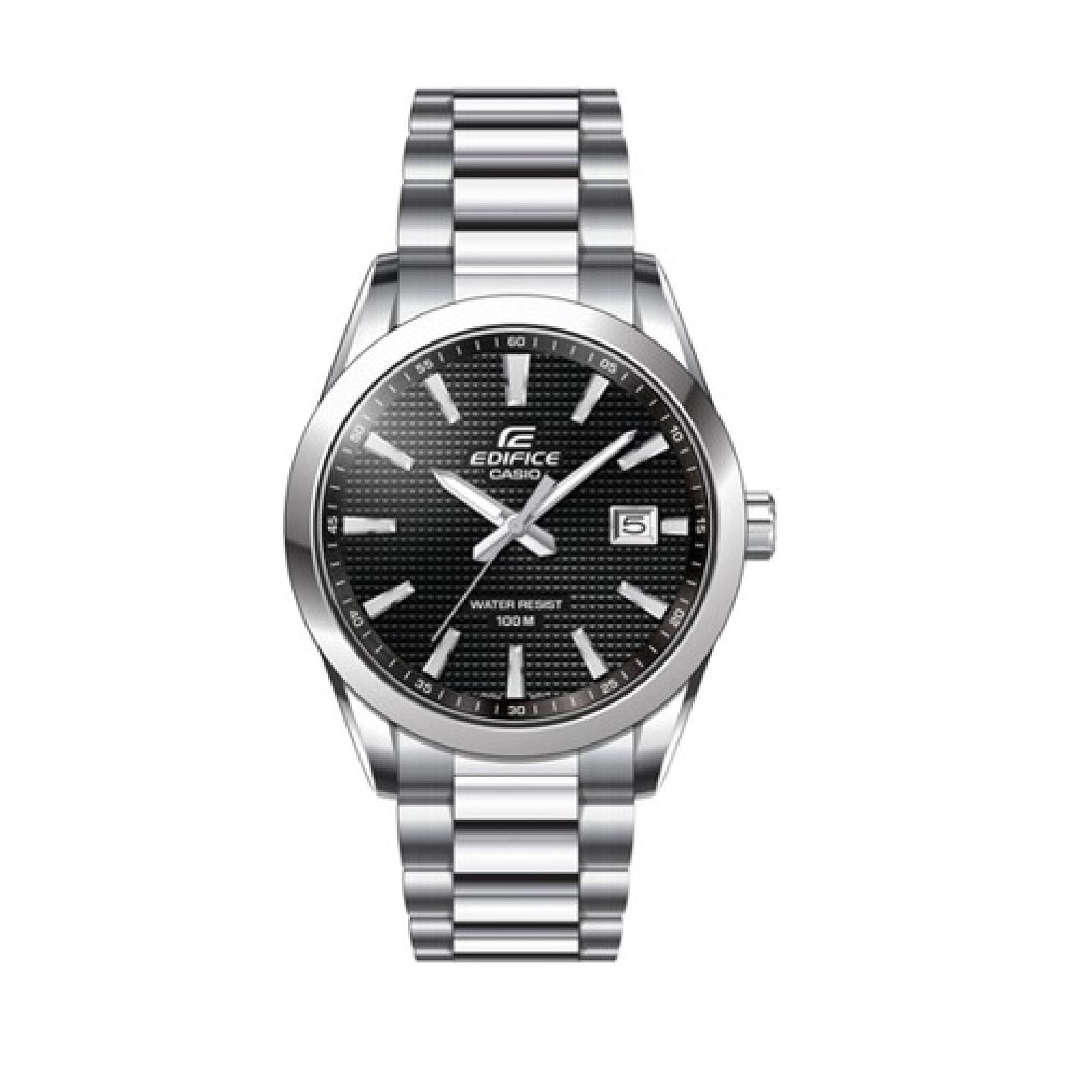 Orologio da uomo Casio in acciaio con quadrante nero MISURA UNICA