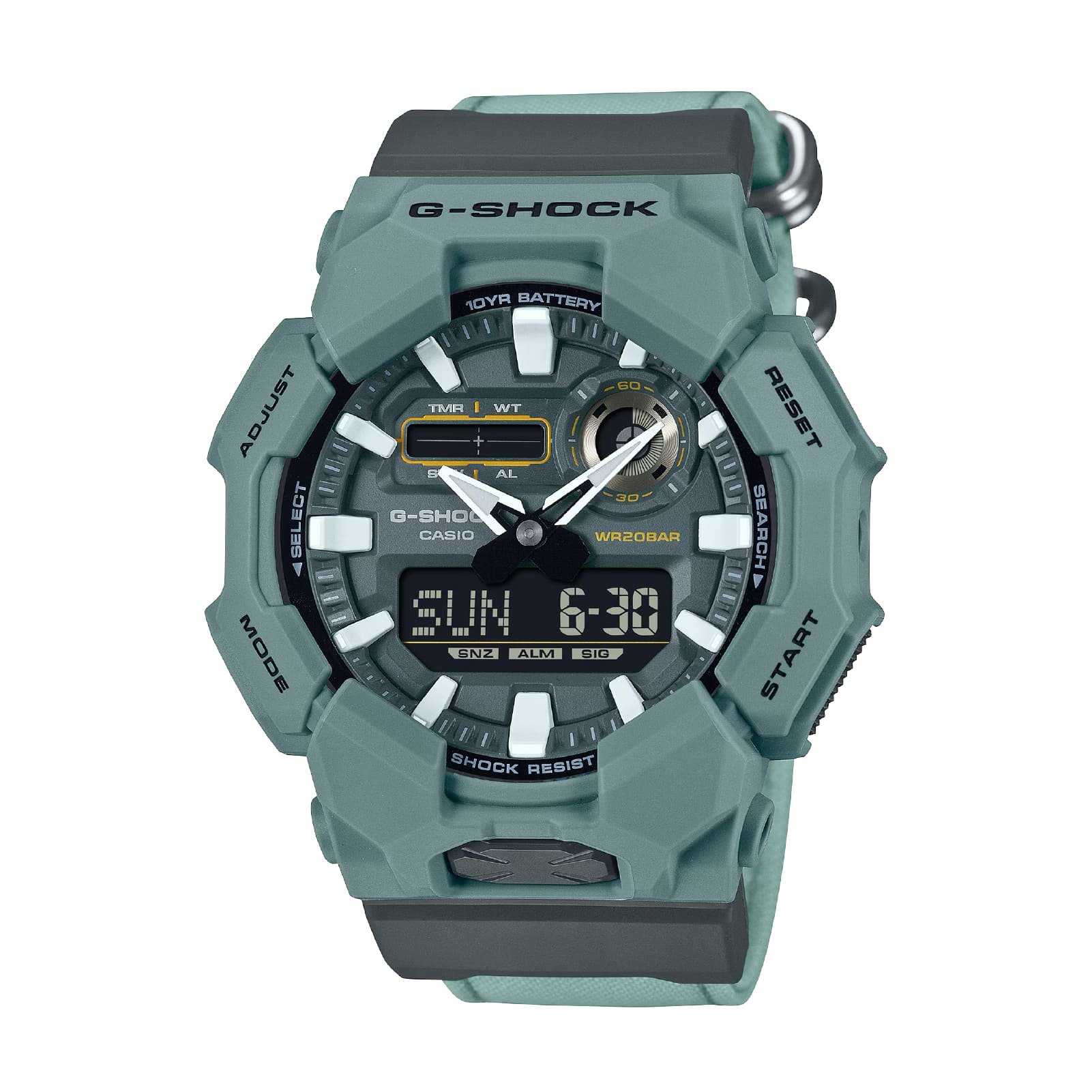 Orologio digitale Casio G-Shock in resina di colore azzurro MISURA UNICA