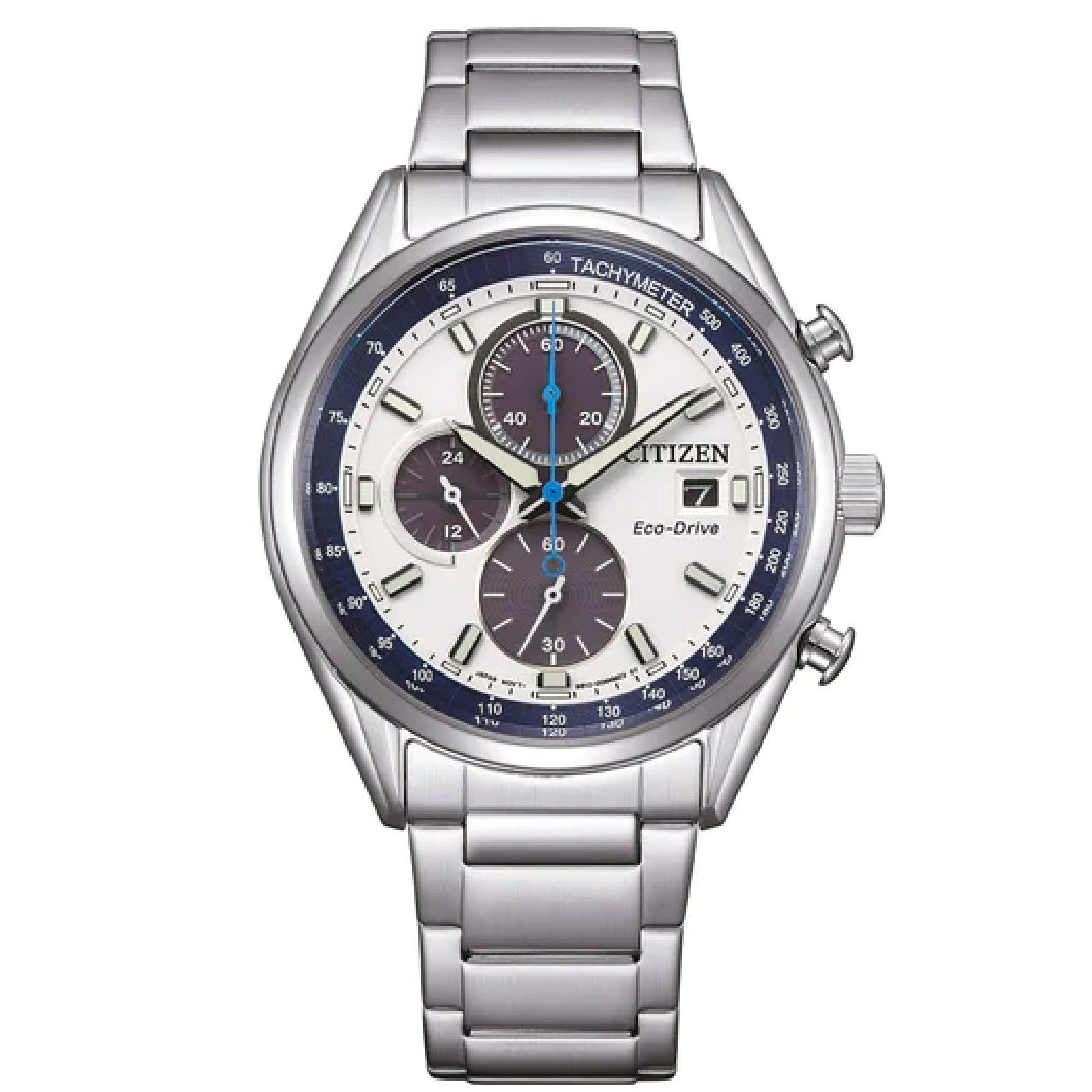 Orologio cronografo uomo Citizen Meccanico in acciaio quadrante blu 40mm