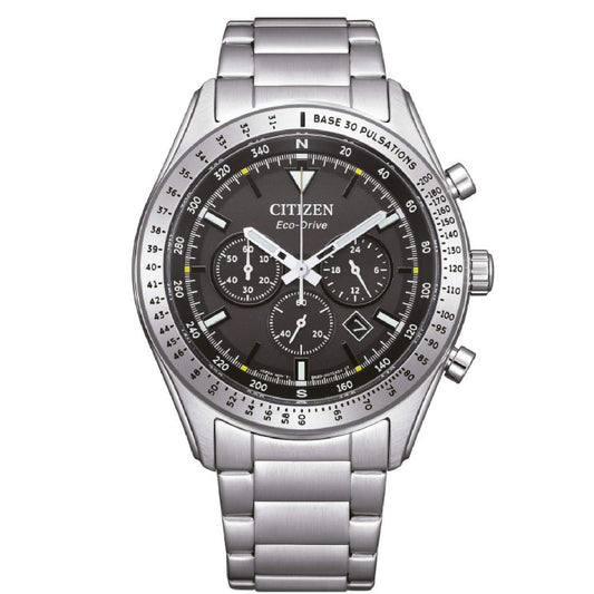 Orologio cronografo uomo Citizen Outdoor in acciaio con quadrante nero 43mm CA4600-89E-1