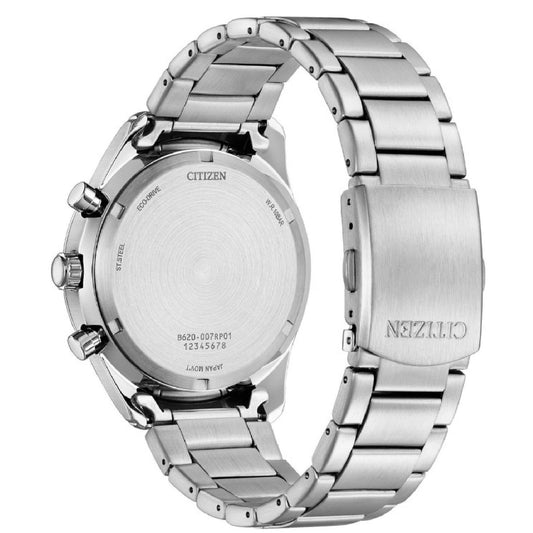 Orologio cronografo uomo Citizen Outdoor in acciaio con quadrante nero 43mm CA4600-89E-2
