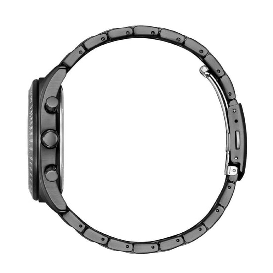 Orologio cronografo uomo Citizen Outdoor in acciaio nero quadrante turchese 43mm CA4605-85L-3
