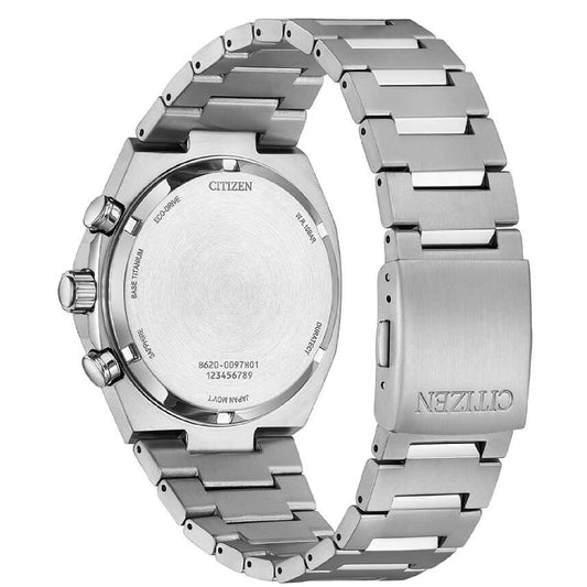 Orologio crono uomo Citizen in titanio quadrante beige 42mm CA4610-85Z-2