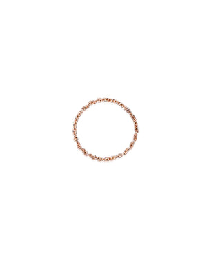 Anello della collezione Burato Linee ed Archi da donna in oro rosa 18kt realizzato con maglie strette CL450