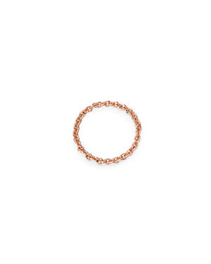 Anello della collezione Burato Linee ed Archi da donna in oro rosa 18kt realizzato con maglie strette spesse CL452