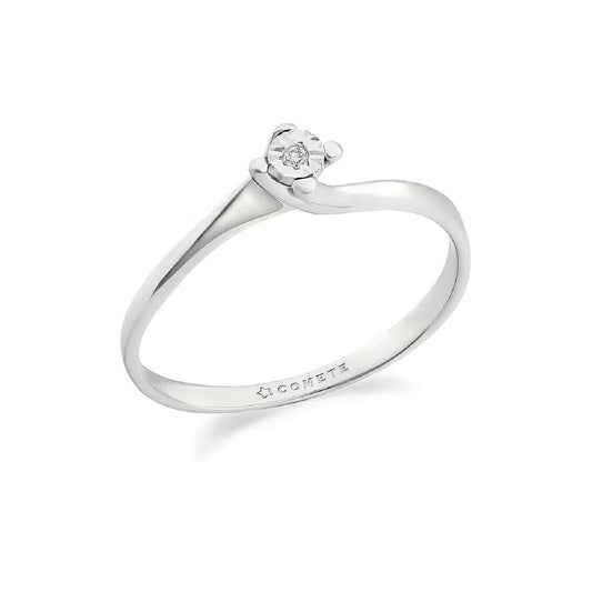 Anello da donna Comete oro bianco 9kt diamante 0,0075ct SU MISURA