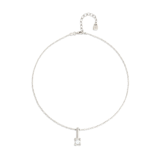 Collana punto luce donna Uno de 50 Spiritual lega metallica argento con zircone COL1916BLNMTL0U