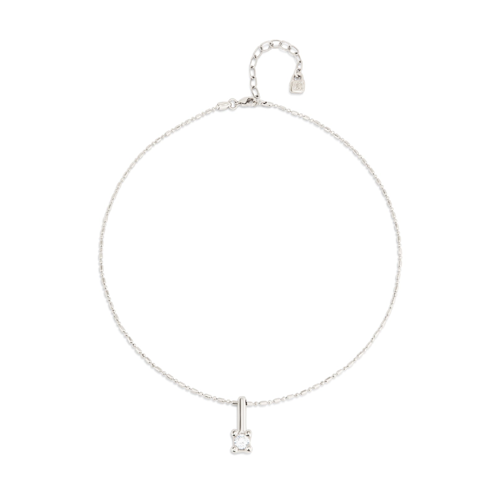 Collana punto luce donna Uno de 50 Spiritual lega metallica argento con zircone COL1916BLNMTL0U