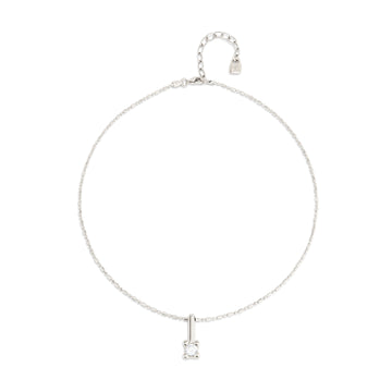 Collana punto luce donna Uno de 50 Spiritual lega metallica argento con zircone COL1916BLNMTL0U