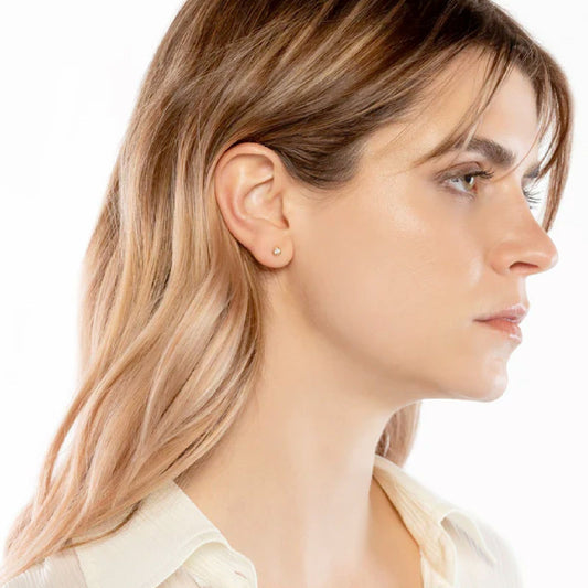 Orecchino punto luce Burato Solitaire donna oro e diamante 0,05ct CQ620-2