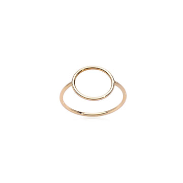 Anello Burato Linee ed Archi donna oro giallo con cerchio CQ818-1