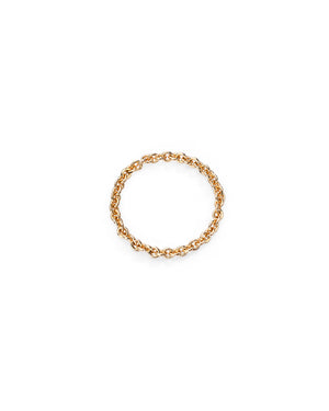 Anello della collezione Burato Linee ed Archi da donna in oro giallo 18kt realizzato con maglie spesse CQ966