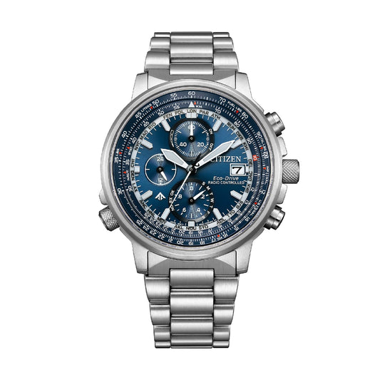Orologio radiocontrollato Citizen con quadrante blu da uomo MISURA UNICA