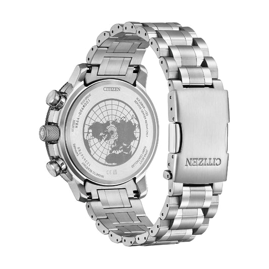 Orologio multifunzione Citizen in acciaio argento da uomo MISURA UNICA