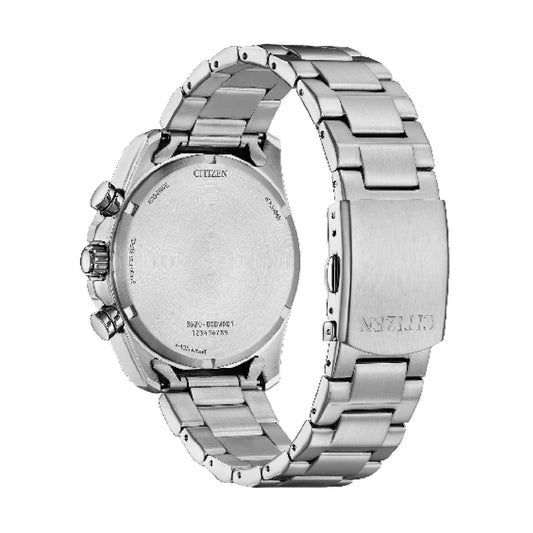 Orologio uomo crono Citizen eco drive acciaio quadrante verde MISURA UNICA