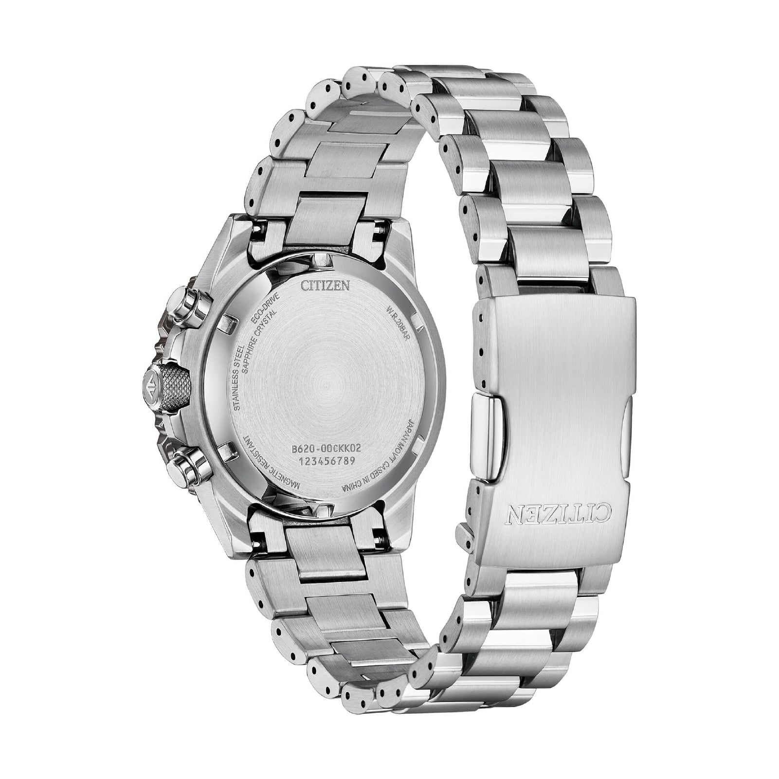 Orologio cronografo Citizen in acciaio con quadrante verde MISURA UNICA