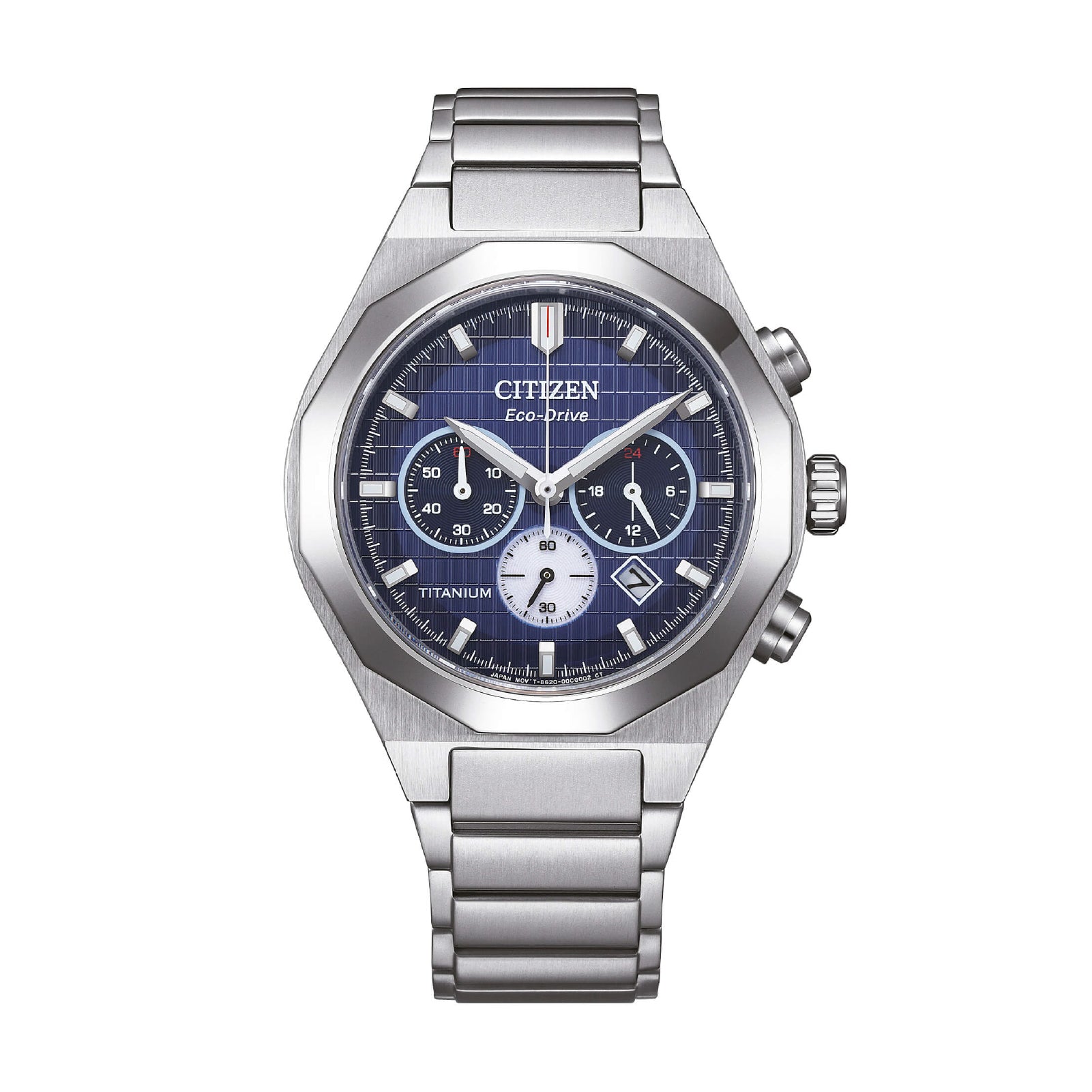 Orologio cronografo Citizen in super titanio quadrante blu MISURA UNICA