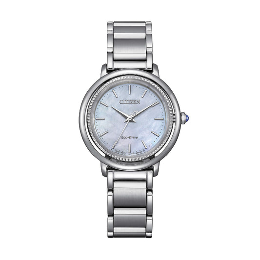 Orologio solo tempo Citizen in acciaio argento e madreperla MISURA UNICA