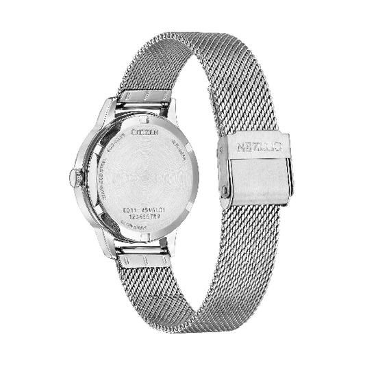 Orologio donna Citizen Eco Drive in acciaio quadrante azzurro MISURA UNICA