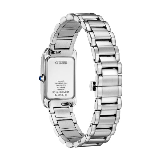 Orologio solo tempo Citizen EL Square quadrante madreperla blu MISURA UNICA